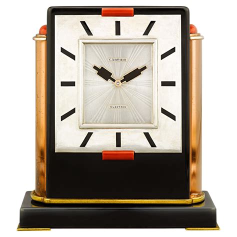 cartier replica wall clock|cartier art deco clock.